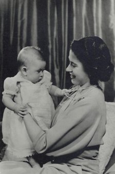 'H.R.H. Princess Elizabeth and Prince Charles', 1948. Creator: Stirling Henry Nahum.