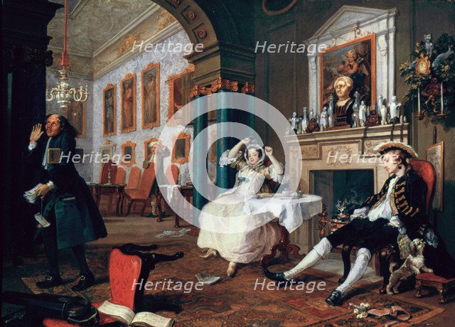 'Marriage A-la-Mode: 2. The Tete a Tete', 1743. Artist: William Hogarth