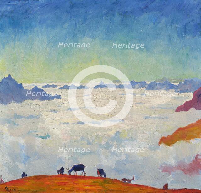 Mare di Nebbia, 1921. Creator: Giacometti, Giovanni (1868-1933).