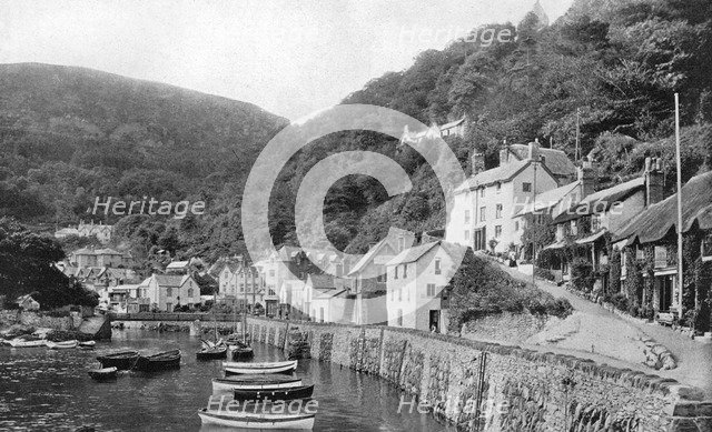 Lynmouth harbour, Devon, 1924-1926. Artist: Unknown