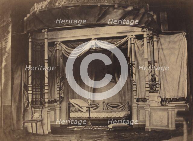 Bedroom display in the Paris Universal Exposition of 1855, 1855. Creator: Jacques Antoine Moulin.