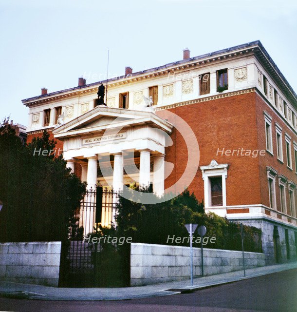 Building of the Royal Academy of the Spanish Language in Madrid.