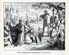 Jews Condemned to be Burned at the Stake, 1882. Artist: Anonymous  