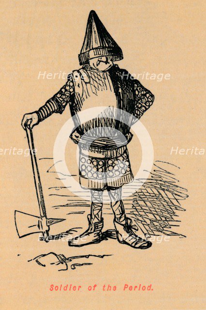 'Soldier of the Period', c1860, (c1860). Artist: John Leech.