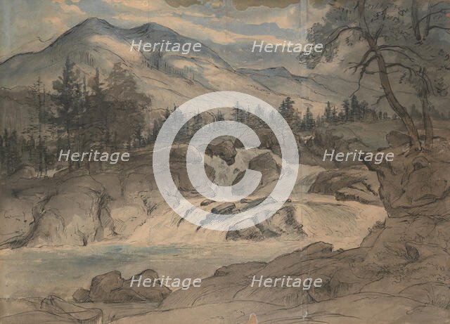 The Labro Falls, 1824-42. Creator: Thomas Fearnley.