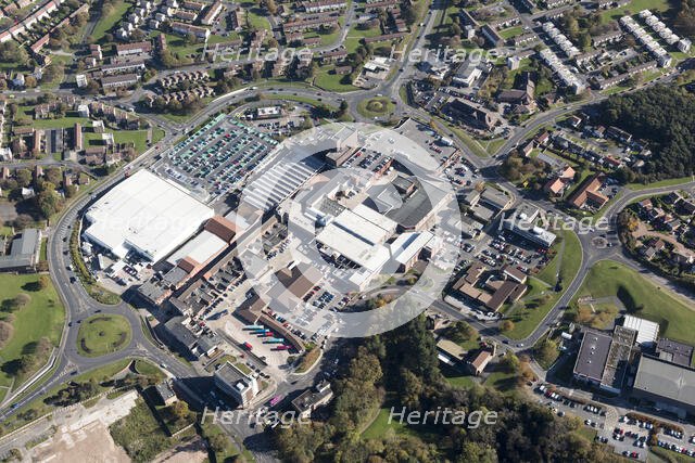 The town centre, Castle Dene Shopping Centre and New Town, Peterlee, County Durham, 2018. Creator: Emma Trevarthen.