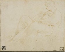 Seated Draped Woman in Profile, n.d. Creator: Unknown.
