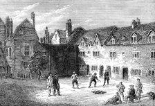 Racquet Court, the Marshalsea prison, 19th century. Artist: Unknown