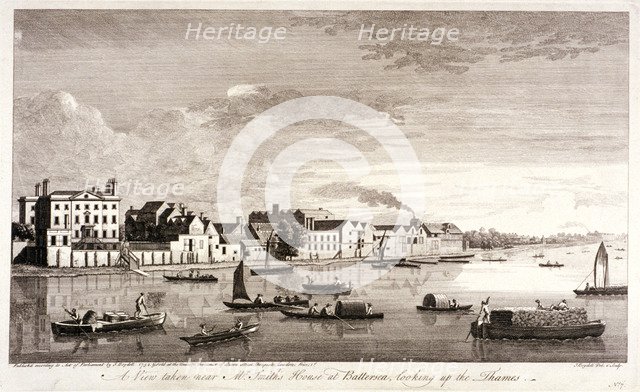 Mr Smith's house at Battersea, London, c1755. Artist: John Boydell
