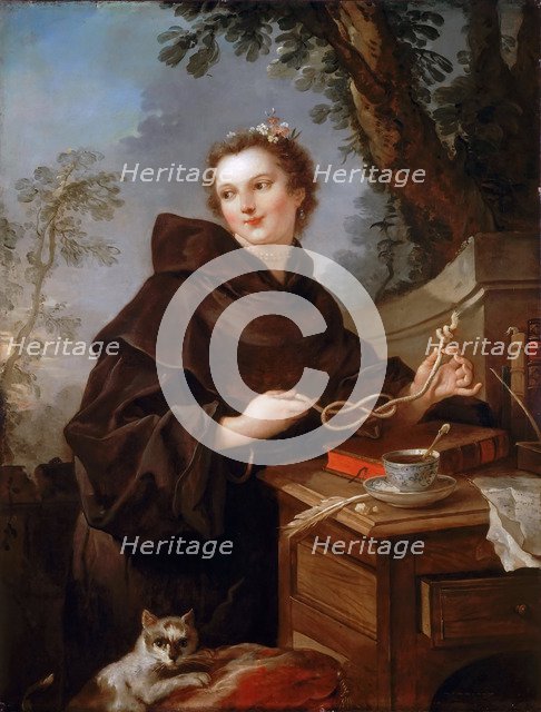 Louise Anne de Bourbon (1695-1758), Countess of Charolais. Artist: Natoire, Charles Joseph (1700-1777)