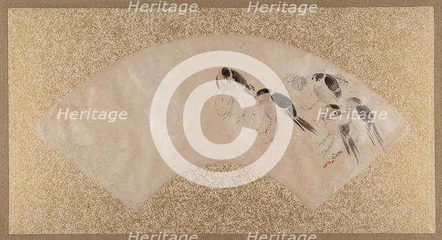 Birds, late 19th century. Creator: Shibata Zeshin.