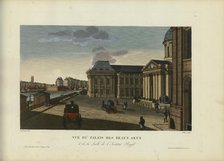 Vue du Palais des Beaux-arts et de la salle de l'Institut royal, 1817-1824. Creator: Courvoisier-Voisin, Henri (1757-1830).