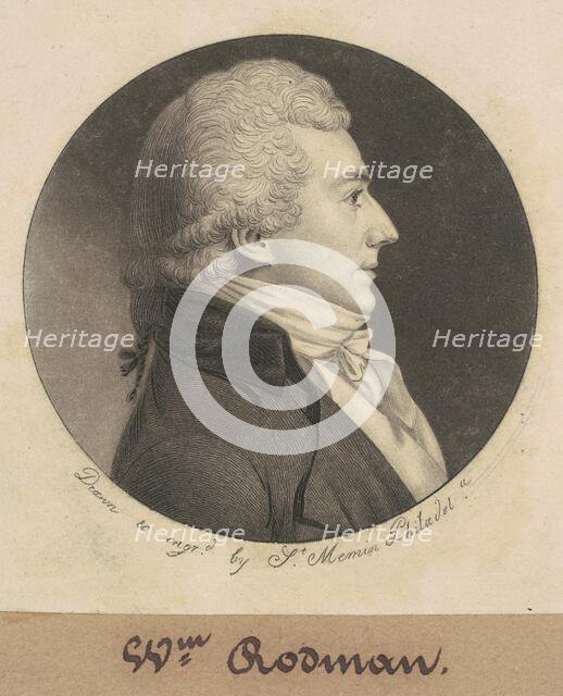 John Rodman, 1798-1803. Creator: Charles Balthazar Julien Févret de Saint-Mémin.