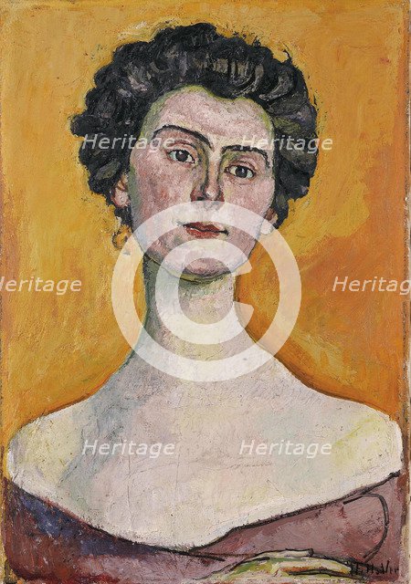 Potrait of Clara Pasche-Battié, 1914. Artist: Hodler, Ferdinand (1853-1918)