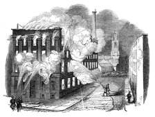 Burning of Irwell Buildings, Manchester, 1844. Creator: Unknown.