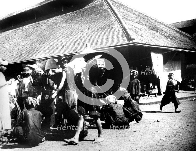 Street Scene, Saigon, 1900. Artist: Unknown
