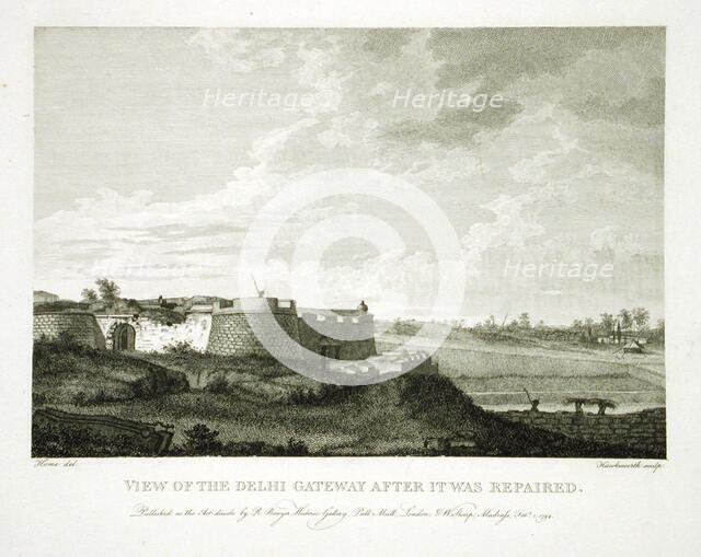 View of the Delhi Gateway After It Was Repaired, 1794. Creator: Robert Home.