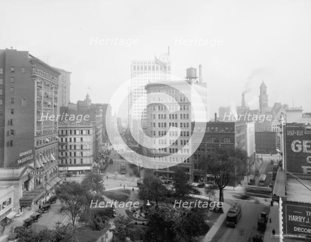Griswold Street from Capitol Park, Detroit, Mich., c.between 1910 and 1920. Creator: Unknown.