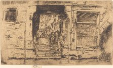 Fish-Shop, Venice, 1880. Creator: James Abbott McNeill Whistler.