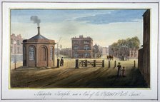 Newington Turnpike on Newington Causeway, Southwark, London, 1825. Artist: G Yates