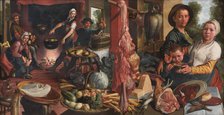 The Fat Kitchen. An Allegory, 1565-1575. Creator: Pieter Aertsen.