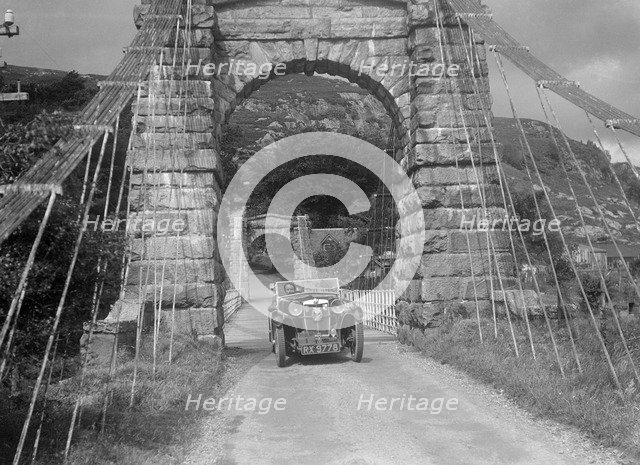 MG Magna of Kitty Brunell competing in the RSAC Scottish Rally, 1932. Artist: Bill Brunell.