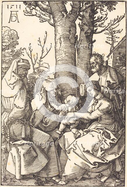 The Holy Family with Joachim and Anne under a Tree, 1511. Creator: Albrecht Durer.
