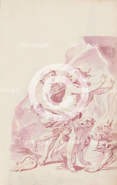 Orpheus and Eurydice, c.1701. Creator: Jacob Toorenvliet.