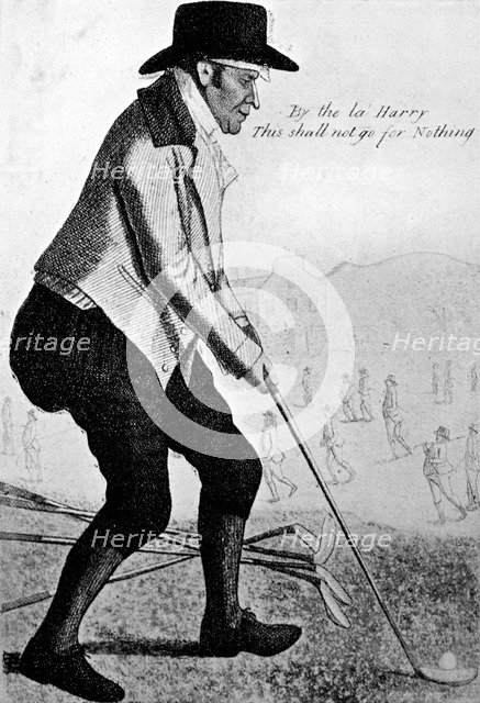 'Cock of the Green', 18th century.Artist: John Kay