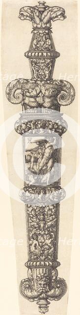 Design for a Dagger Sheath with Cain and Abel, 1539. Creator: Heinrich Aldegrever.