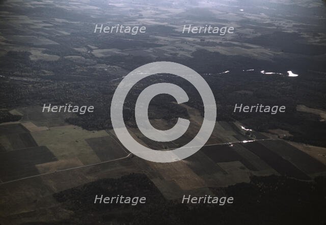 Farms in the Aroostook County, Maine., Oct. 1940 : potatoes, 1940. Creator: Jack Delano.