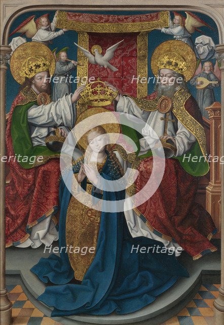 The Coronation of the Virgin (The Liesborn Altarpiece), c. 1520. Artist: Baegert, Jan (ca 1465-ca 1535)
