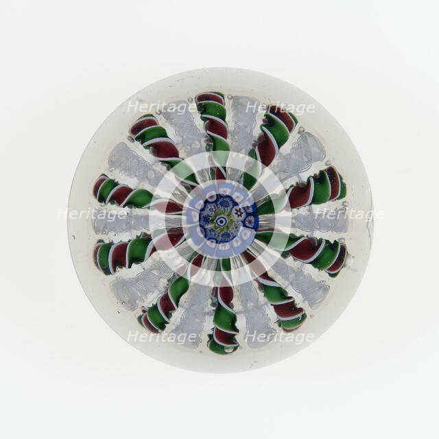 Paperweight, Saint-Louis, c. 1845-55. Creator: Saint-Louis Glassworks.