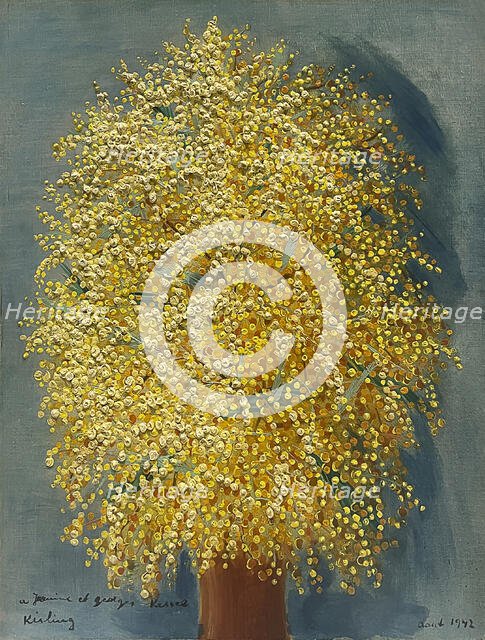 Mimosas, 1942. Creator: Kisling, Moïse (1891-1953).