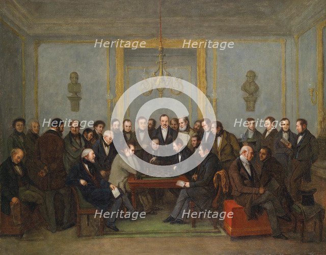 Epic Chess Match Between Pierre Saint Amant And Howard Staunton in 1843. Artist: Marlet, Jean Henri (1771-1847)