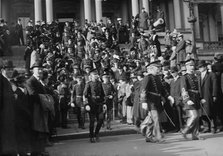 Officers going to Wh. House, between c1910 and c1915. Creator: Bain News Service.