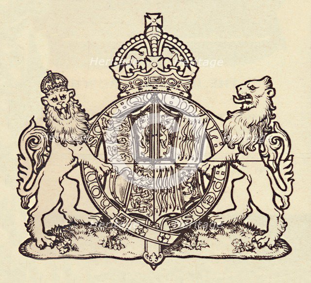 'The Queen's Coat of Arms', 1937. Creator: Unknown.