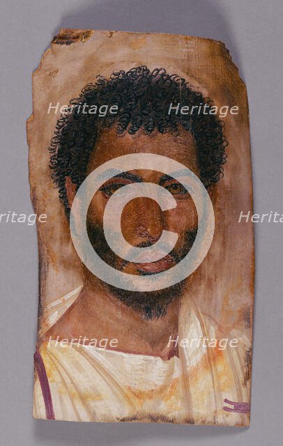 Mummy Portrait of a Bearded Man, about A.D. 150-170. Creator: Unknown.