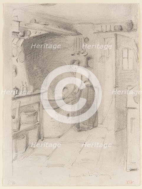 Cuisine a Lutzelbourg, 1858. Creator: James Abbott McNeill Whistler.