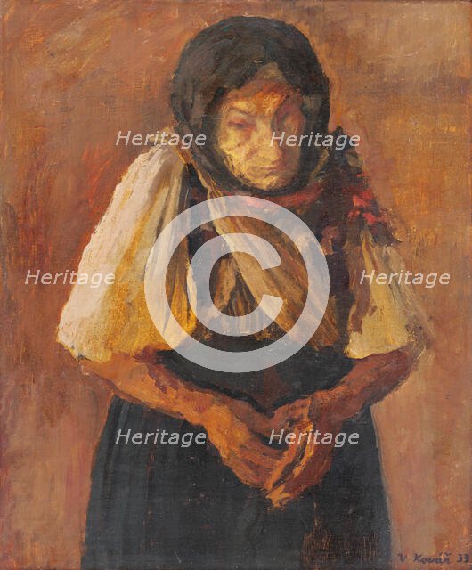 Old Woman, 1933. Creator: Vladimir Kovar.