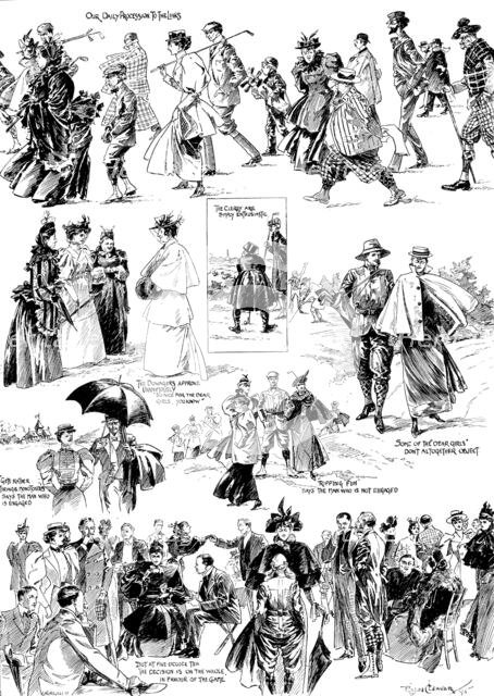 Is Golf Worth Playing?, 1895. Creator: Carl Hentschel.