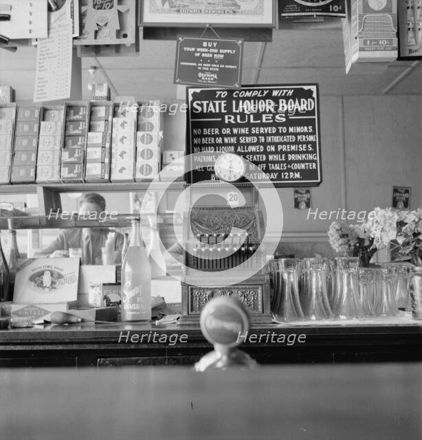 Across the counter is Ghost Town Café, Vader, Lewis County, Western Washington, 1939. Creator: Dorothea Lange.