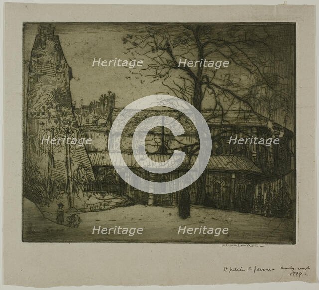 St. Julien-le-Pauvre, 1899. Creator: Donald Shaw MacLaughlan.