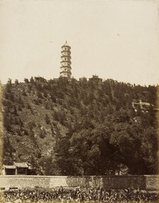 Pagoda at Old Summer Palace, Yu-chuan Shan, Jade Spring Hill, 1860. Creator: Felice Beato.