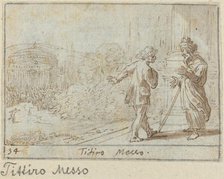 Titiro and Messo, 1640. Creator: Johann Wilhelm Baur.