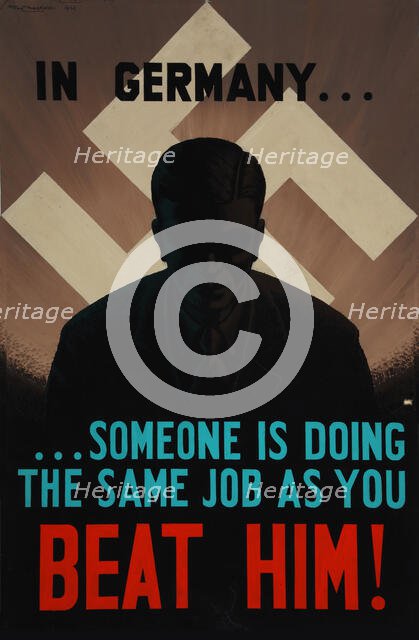 'Beat Him!', World War II poster, 1942.  Creator: Unknown.