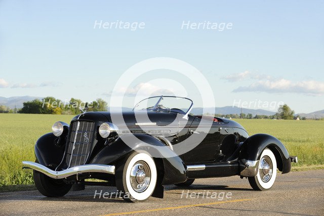 Auburn 852 SC Speedster 1936. Artist: Simon Clay.