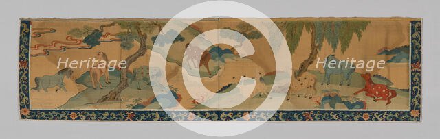 Valance, China, Qing dynasty(1644-1911), 1790/1820. Creator: Unknown.