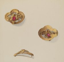 Brooch, c. 1937. Creator: John H. Tercuzzi.