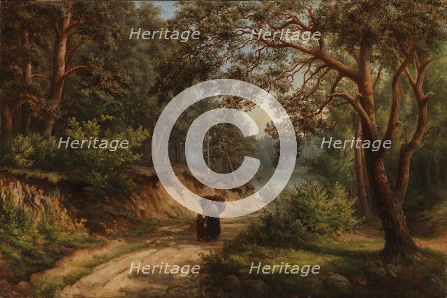 Landscape in Germany, 1860. Creator: Victoria Aberg.